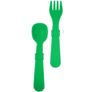 Replay Kelly Green Fork and Spoon