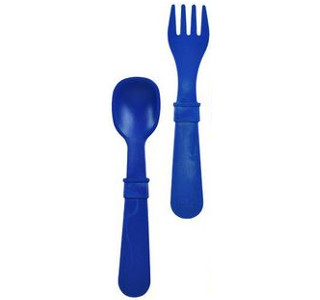 Replay Navy Blue Fork and Spoon